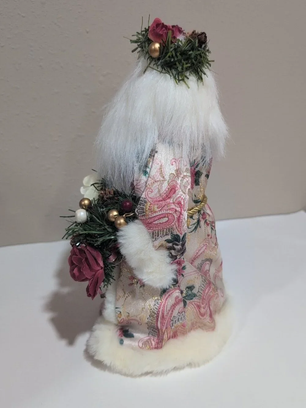 Vintage Santa Claus Table Top Or Tree Topper Decoration Kmart 12